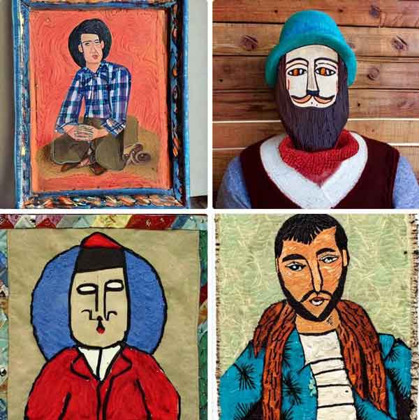 Man in Folk Art by Stable Diffusion