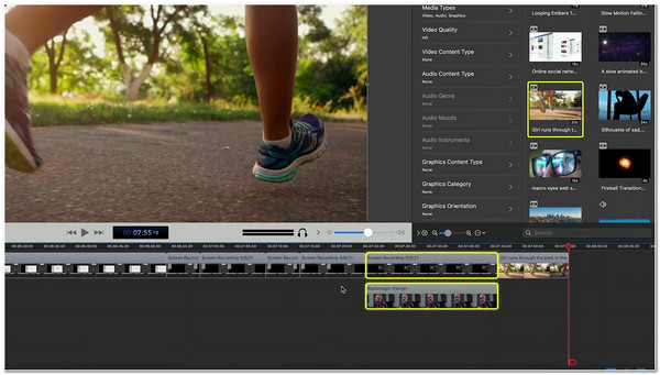 ScreenFlow Video Editing Interface