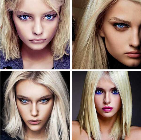 Serious Eyes Blonde Hair by Stable Diffusion