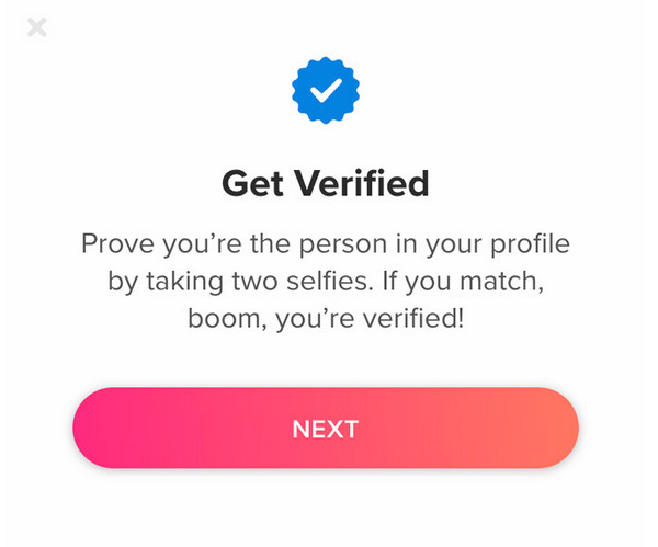 Tinder verificato