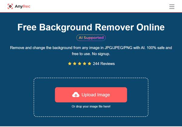AnyRec 免費背景去除器