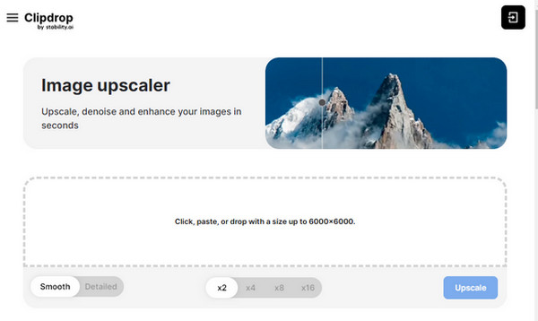 ClipDrop Image Upscaler