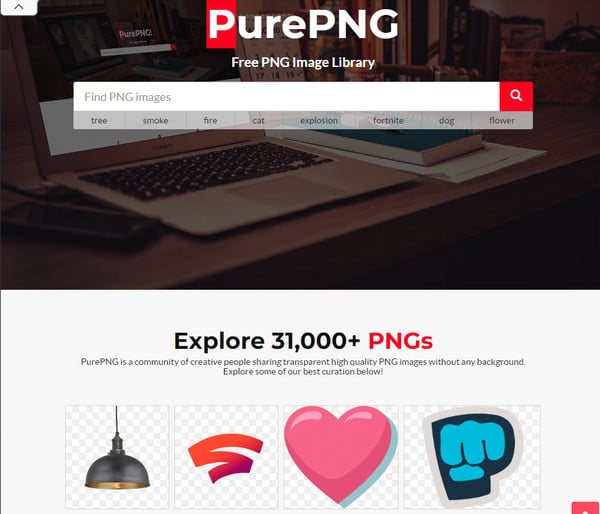 Pure PNG Paras PNG-verkkosivusto