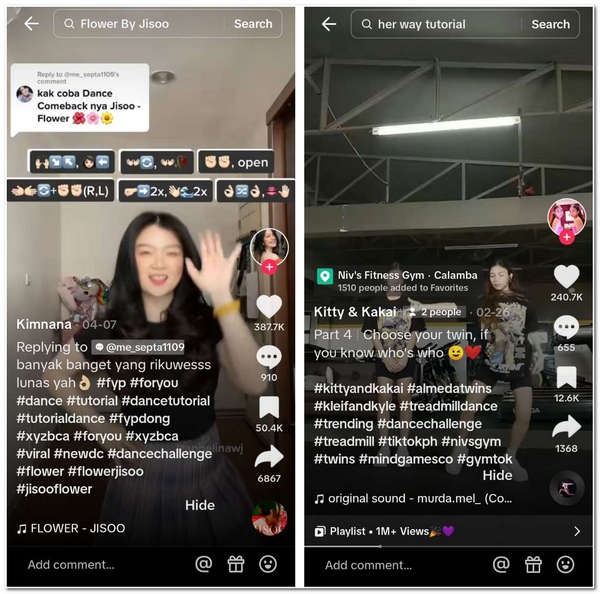 Thử thách khiêu vũ Hashtag TikTok thịnh hành