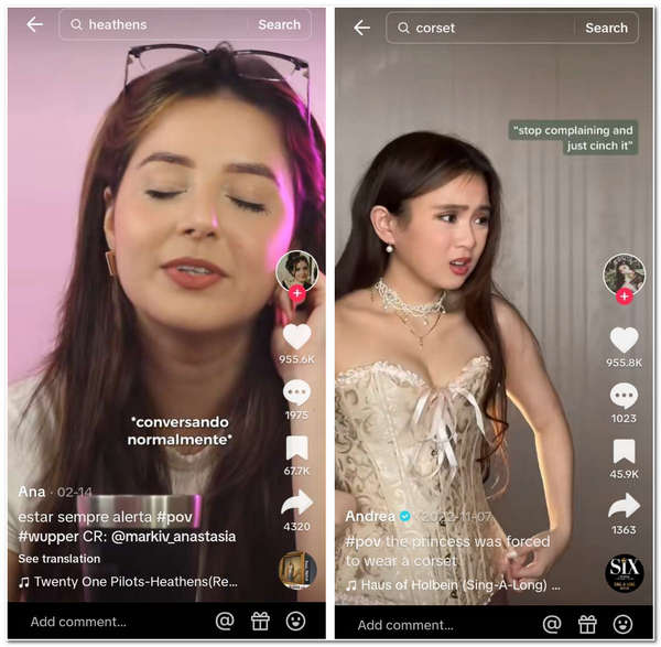 热门标签 TikTok Pov