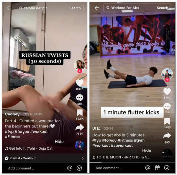 Trending Hashtag TikTok Workout