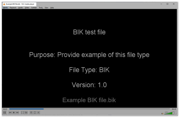 VLC Odtwórz plik BIK
