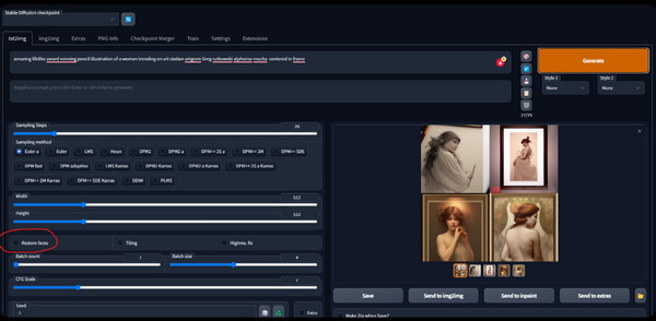 A1111s Restore Face