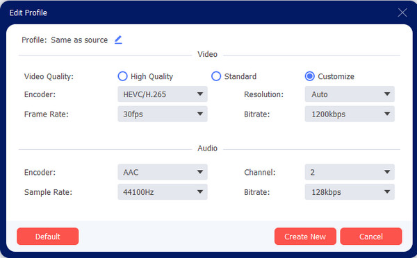 Anyrec Custom Profile CPI