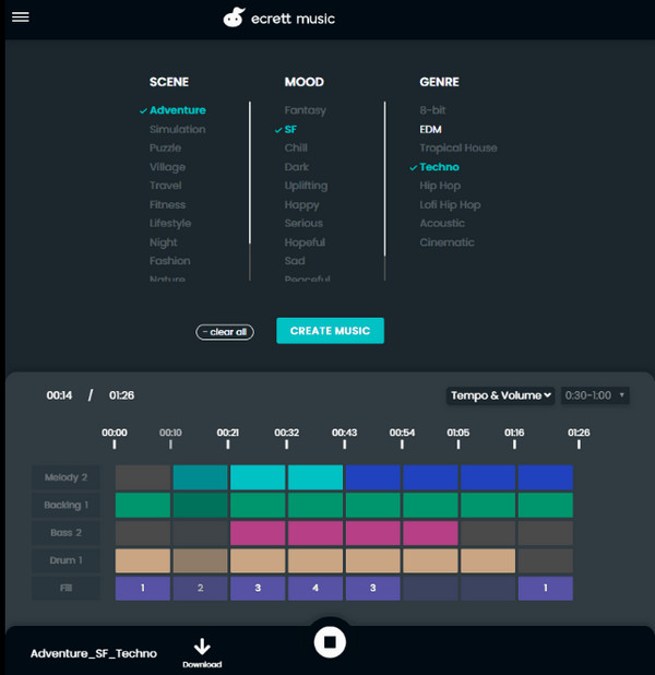 ทางเลือก Ecrett สู่ Amper Music