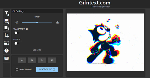 GIFnText Edit Speed