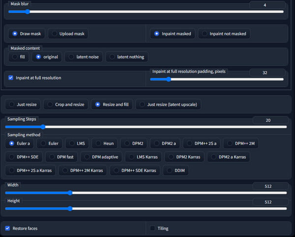 Configuración en pintura