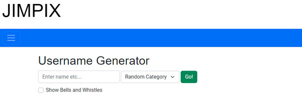 JIMPIX 用户名生成器