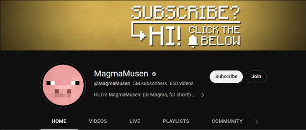 Magmamusen Minecraft YouTuber