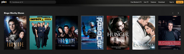 Plex TV Vizionați filme gratuite