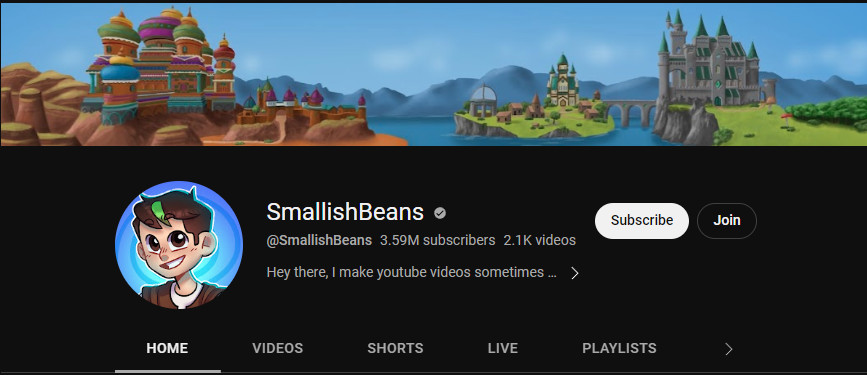 Smallishbeans Minecraft ยูทูปเบอร์