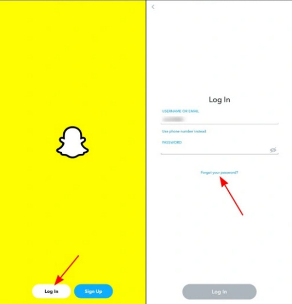 Accedi a Snapchat