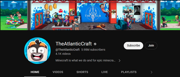 YouTuber ของ Atlanticcraft Minecraft