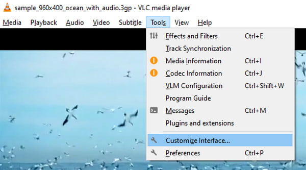 Tùy chỉnh công cụ VLC