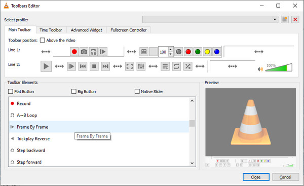 VLC Tools Frame by Frame