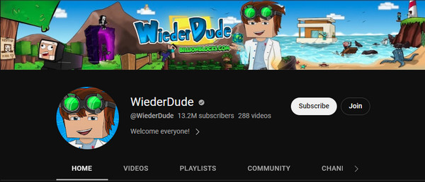 YouTuber Wiederdude Minecraft