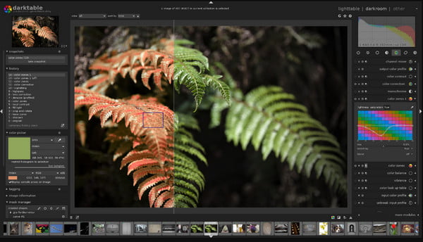 ทางเลือก Adobe Darktable