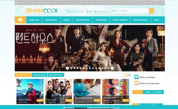 Dramacool-Website für japanische Dramen