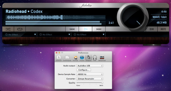 Fidelia iTunes חלופות