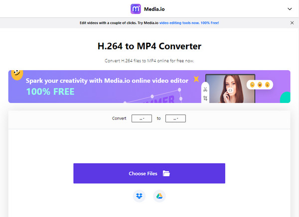 Media.io 264 filkonverterare