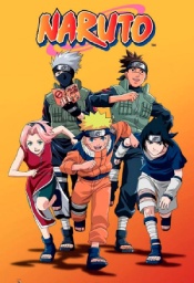 Naruto regarde un anime avec des amis
