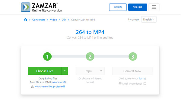 Zamzar 264 文件转换器