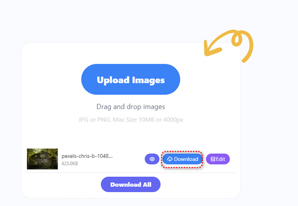 Click Download Button