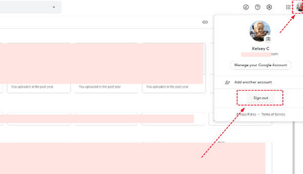 Esci dal tuo Google Drive