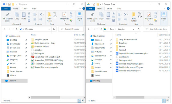 Buka Folder Dropbox dan Google Drive