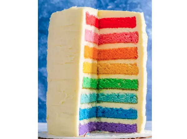 Ideias para bolo de formatura arco-íris