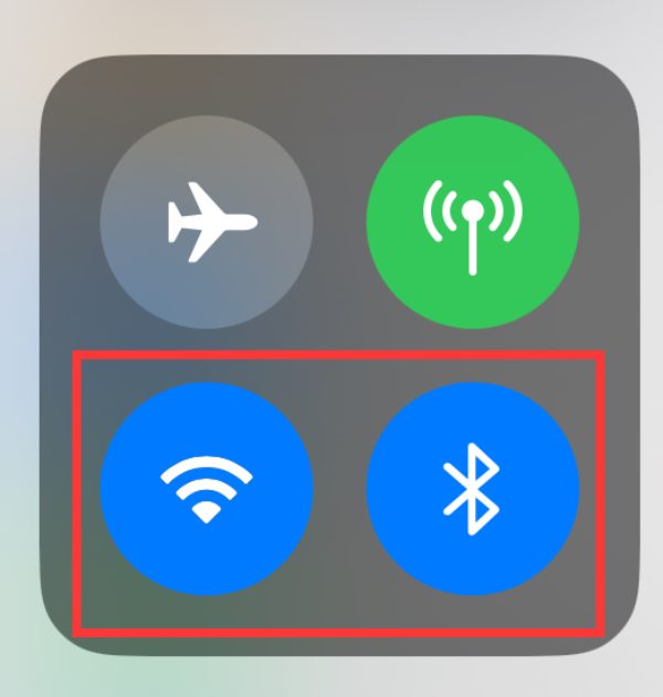 Active Bluetooth y Wi-Fi para solucionar el problema de AirDrop No se encontraron personas