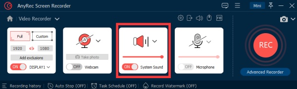 Dostosuj dźwięk systemowy