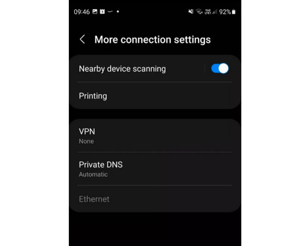 Android Upravte VPN