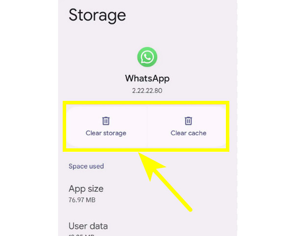 Android Effacer le cache WhatsApp