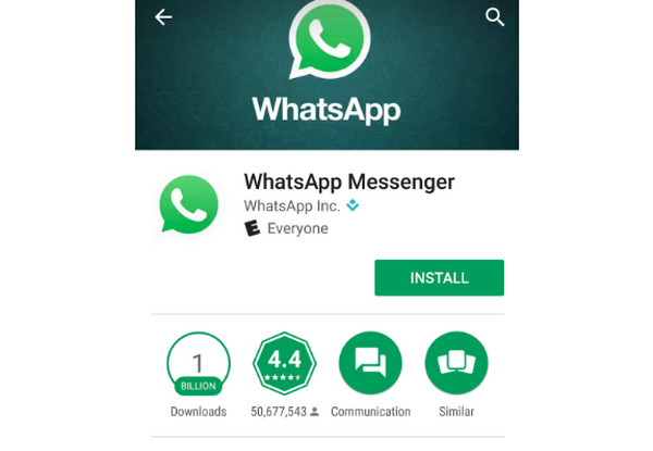 Android Pasang WhatsApp