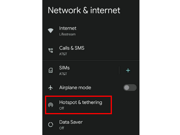 Android Ota Hotspot uudelleen käyttöön