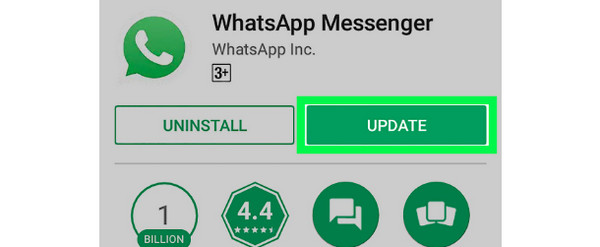 Atualização do Android WhatsApp