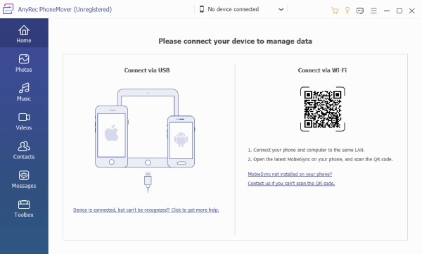 Conecte dispositivos Samsung e iPhone