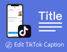 Redigera TikTok-bildtext