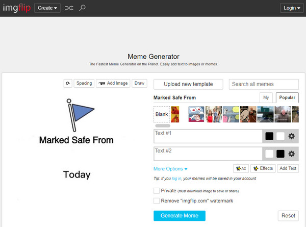 ImgFlip Online AI Meme Generator