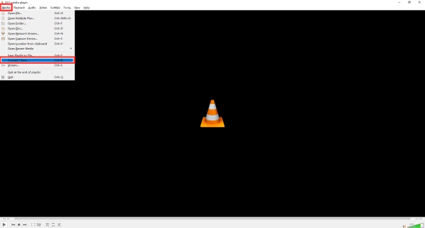 Import AUD File VLC