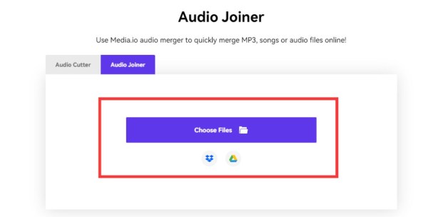 Εισαγωγή αρχείων MP3 Media.io