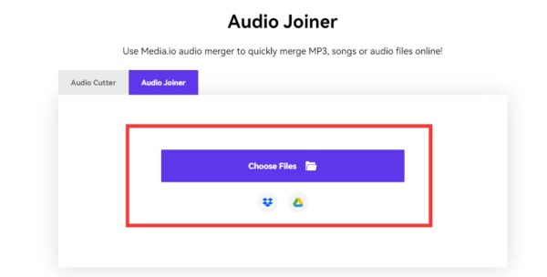 ייבוא קבצי MP3 Media.io