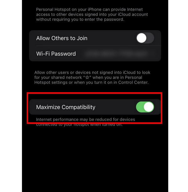 iPhone Maksimer kompatibilitet