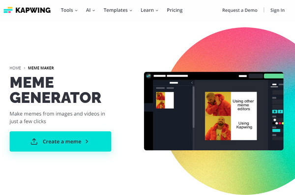 Kapwing Online AI Meme Generator